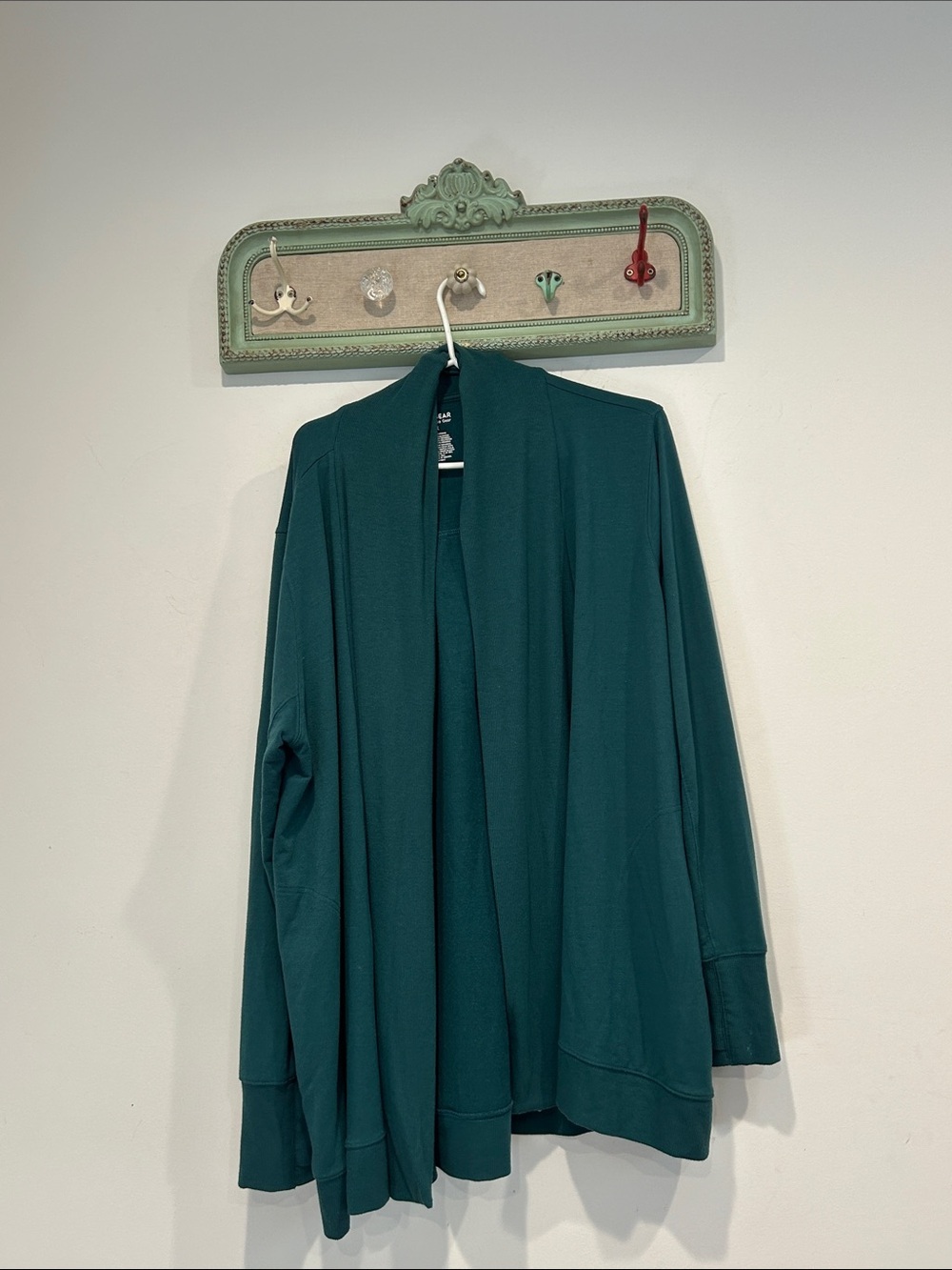 tek gear Dark Teal Open Front Cardigan Sweater plus size women’s 1X / 14 top